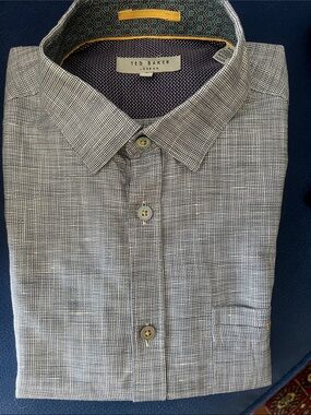 New Ted Baker linen / cotton Shirt, size 3